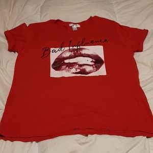 Bad influence t shirt NEW